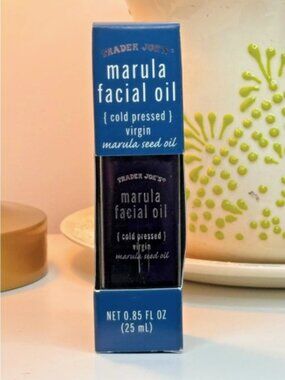Trader Joe's Marula Facial Oil, Cold-Pressed Hydrating Face Serum, 0.85 Fl. Oz.